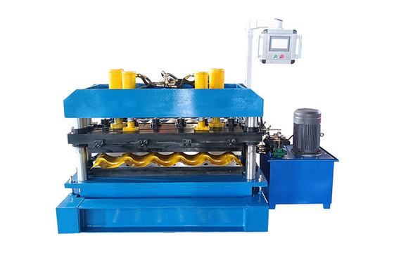 13 Rows Rollers Glazed Tile Making Machine With 45# Steel Rollers Hydraulic Cutting