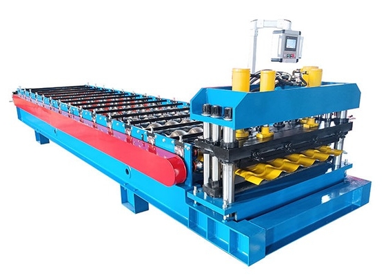 13 Rows Rollers Glazed Tile Making Machine With 45# Steel Rollers Hydraulic Cutting