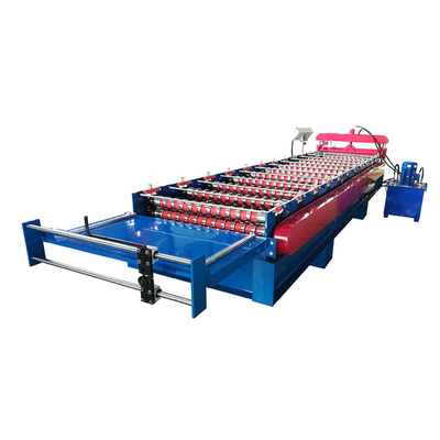 PLC Control 3-5.5kw Hydraulic Drive corrugated roll former for sale