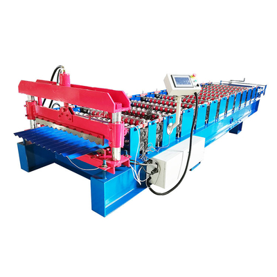 PLC Control 3-5.5kw Hydraulic Drive corrugated roll former for sale