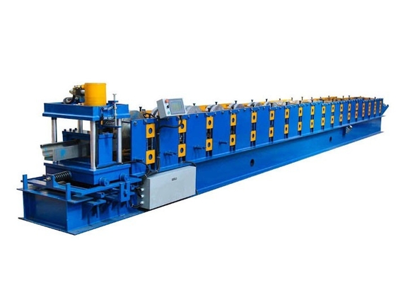Advanced Eaves Gutter Rolling Machine 4KW Hydraulic Power PLC Control System