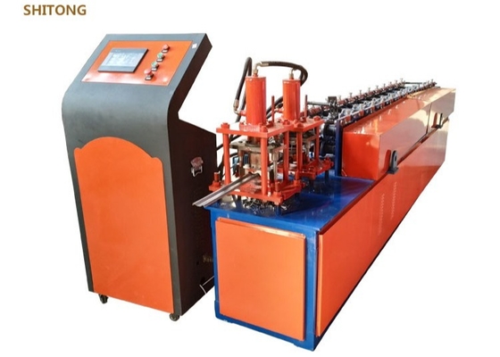 Galvanized Steel Light Steel Keel Roll Forming Machine With 7.5kw Main Power And Cr12mov Cutting Blade Material