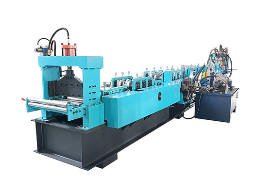 Efficient PLC Cz Purlin Roll Forming Machine English Operation Language