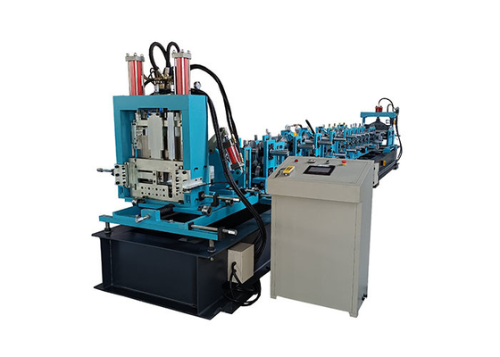 Efficient PLC Cz Purlin Roll Forming Machine English Operation Language
