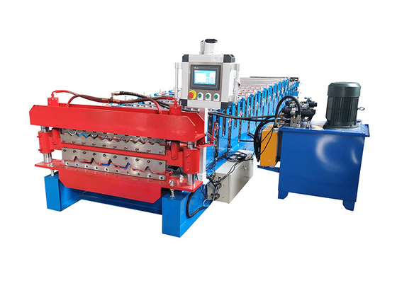 Roof Double Layer Metal Sheet Forming Machine For IBR And Corrugated