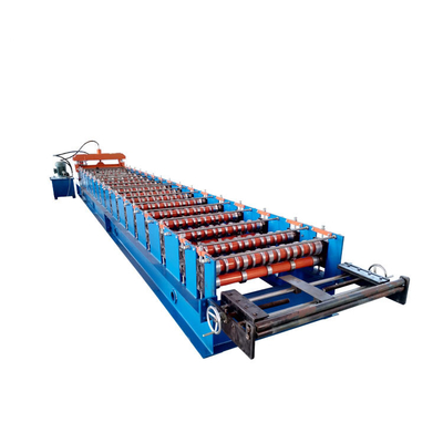 0.3-0.8mm Hydraulic Cutting Metal Roofing Sheet Roll Forming Machine for sale