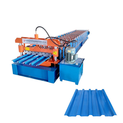 0.3-0.8mm Hydraulic Cutting Metal Roofing Sheet Roll Forming Machine for sale