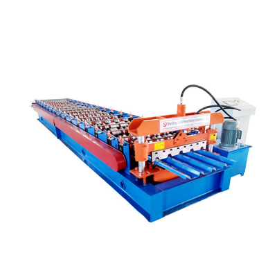 Reliable Roll Forming Machine roofing sheet manufacturing 45# Steel Rollers Omron Encoder