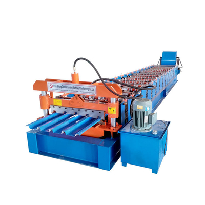 Reliable Roll Forming Machine roofing sheet manufacturing 45# Steel Rollers Omron Encoder