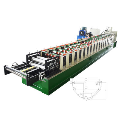 Water Collector Profile 4 Kw Gutter Roll Forming Machine Durable Production