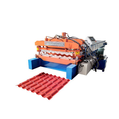 Special Hydraulic Cutting Glazed Tile Machine PLC Control 5T Decoiler Capacity