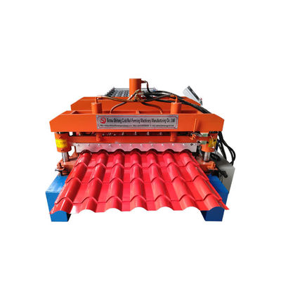 Special Hydraulic Cutting Glazed Tile Machine PLC Control 5T Decoiler Capacity